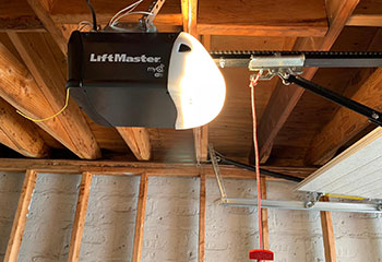 LiftMaster electric garage door opener not working before repair in Buford, GA